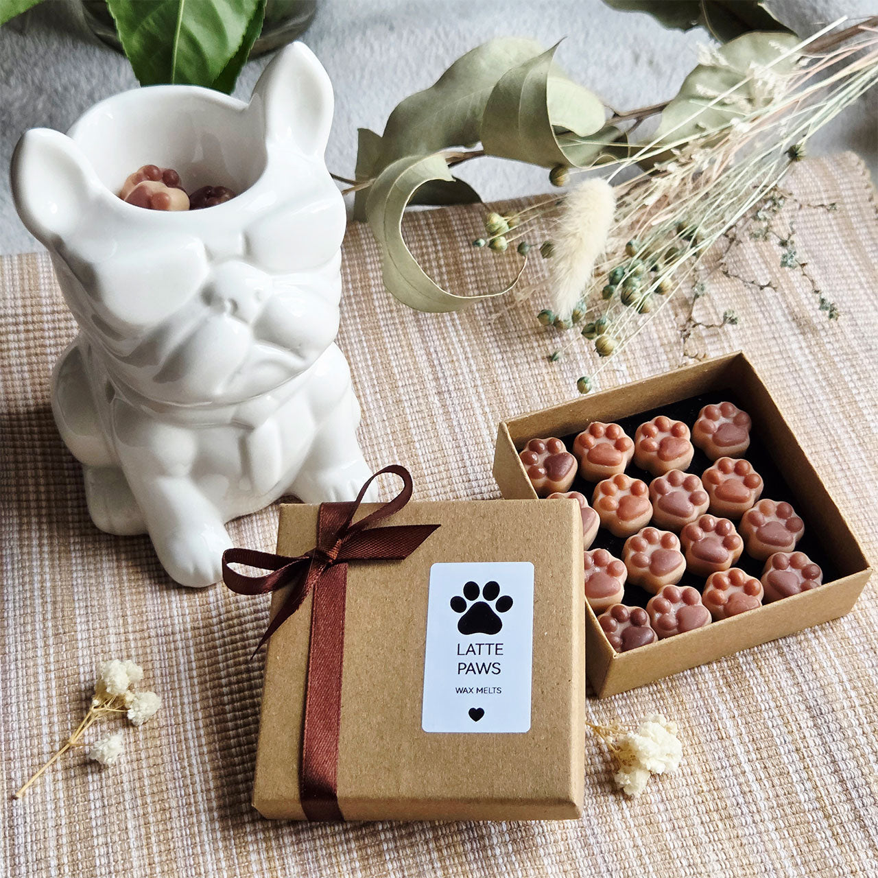 Warmes Home Fragrance Set in Latte- und Cremetönen