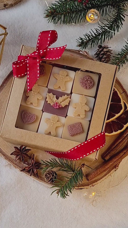 Gingerbread Magic – Handgemachtes Weihnachts-Duftwachs Geschenkset