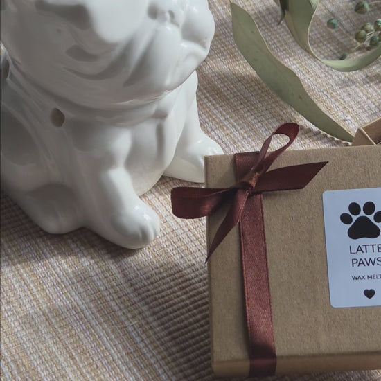 Video der handgegossenen Latte Paws Wax Melts von Alisa Deco