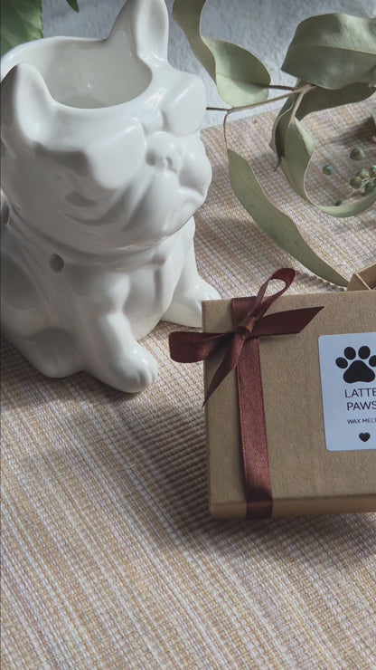 Video der handgegossenen Latte Paws Wax Melts von Alisa Deco