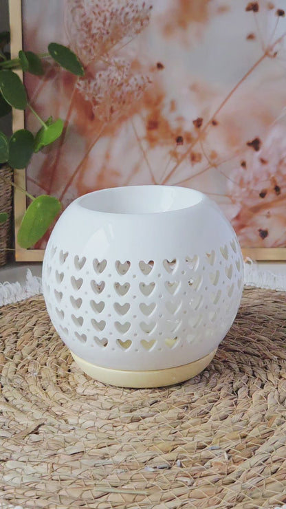 Coffret cadeau Love Glow – Lampe à parfum en forme de cœur et fondants parfumés Sweet Hearts