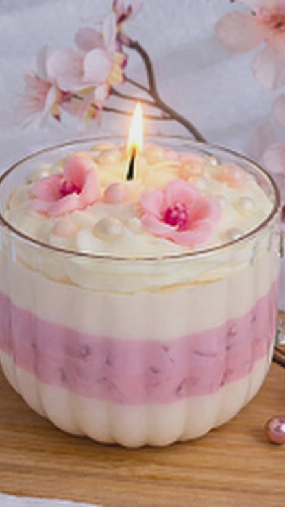 Sakura Latte – Bougie délicatement parfumée à la cire de soja