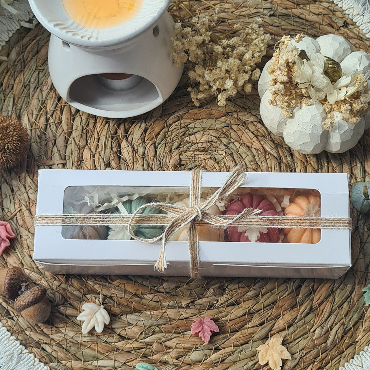 Sanfte Kürbis-Wachsmelts – Handarbeit, Herbstdeko