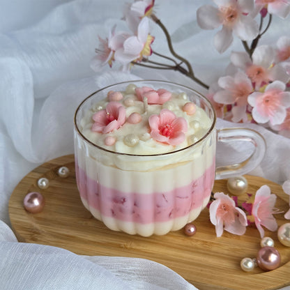 Sakura Latte – Bougie délicatement parfumée à la cire de soja