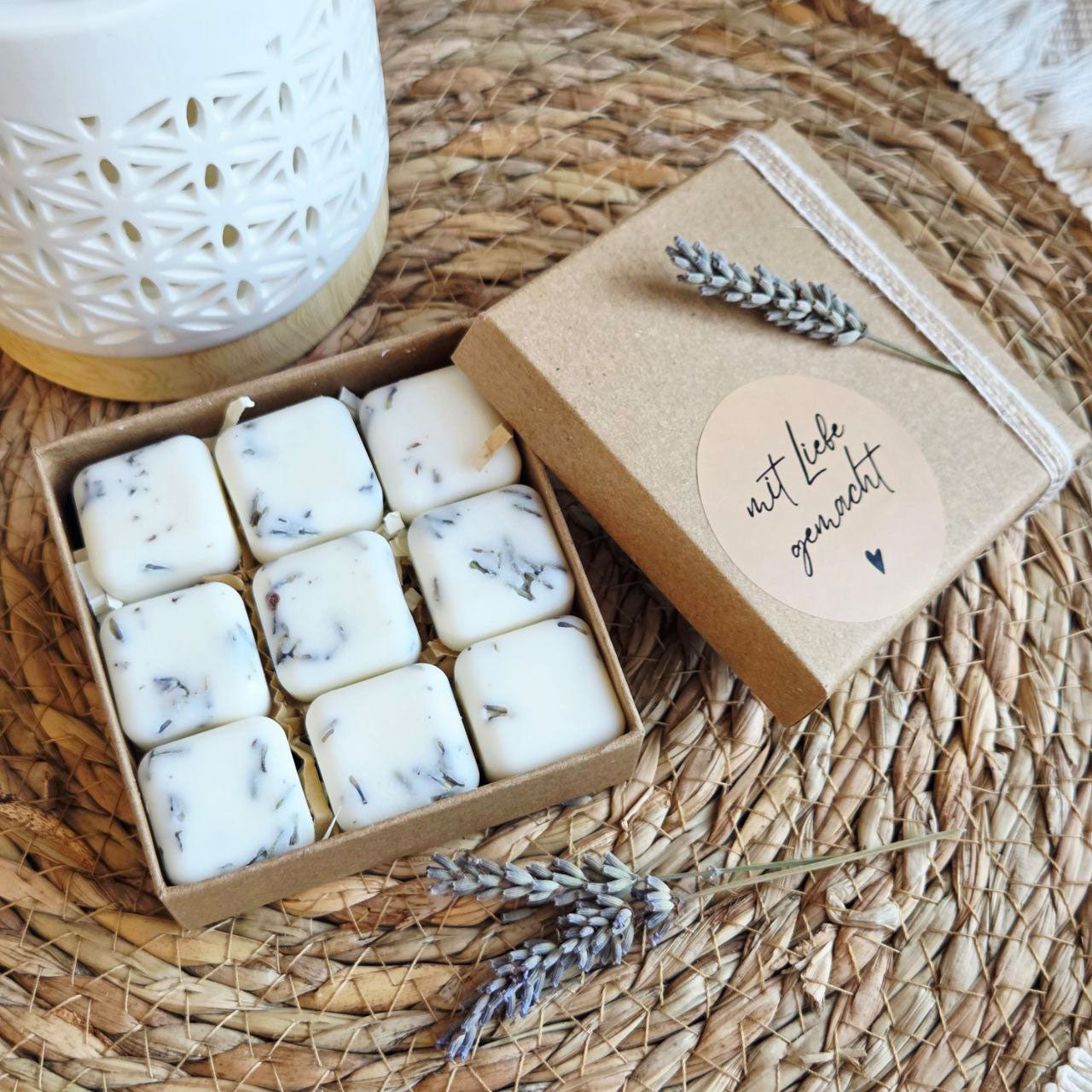 Nachhaltige Verpackung für handgemachte Wax Melts