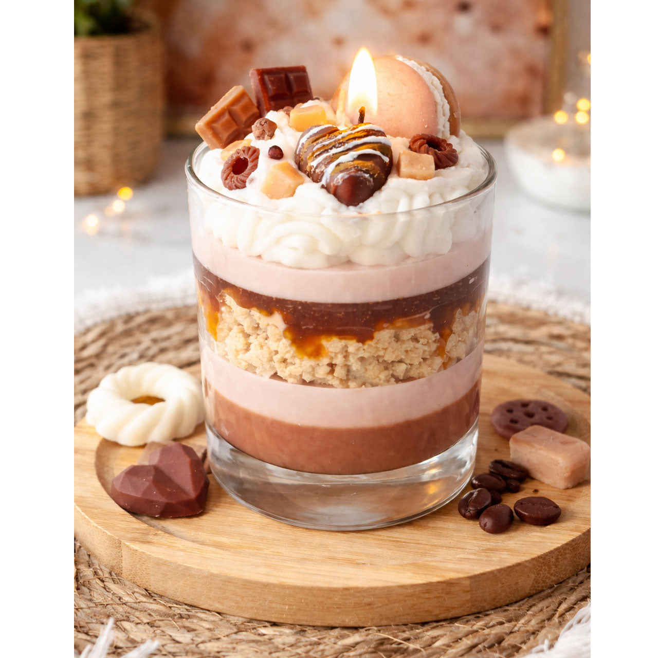 Vanille-Karamell Duftkerze aus Sojawachs