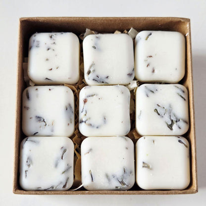 Natürliche Wax Melts mit Lavendel und Lemongrass