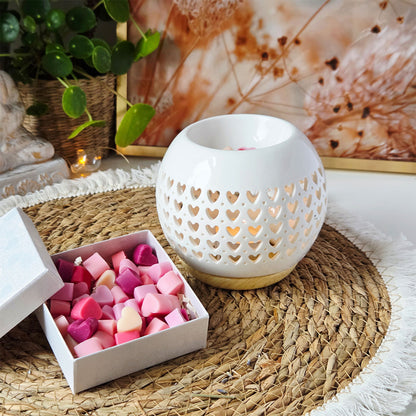 Sweet Hearts Wax Melts – 80g of heart-shaped scented wax melts