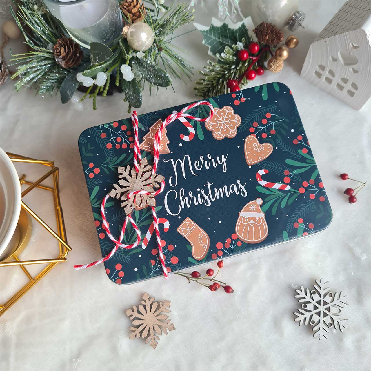 Duftwachse in Weihnachtsformen wie Lebkuchen und Zuckerstangen aus Sojawachs.